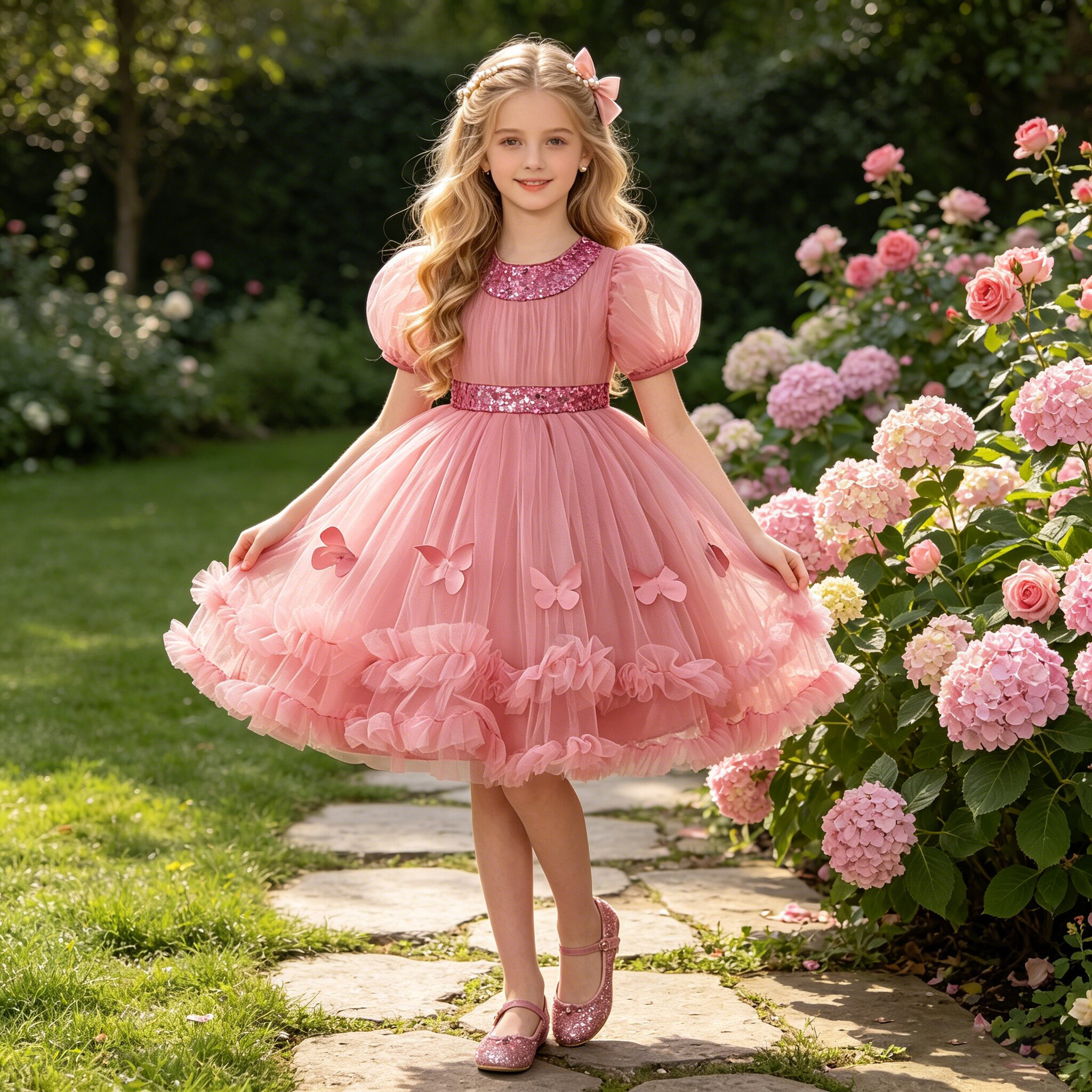 Glitter Tablecloth - Elegant Sequin Party Girls Dress Tulle