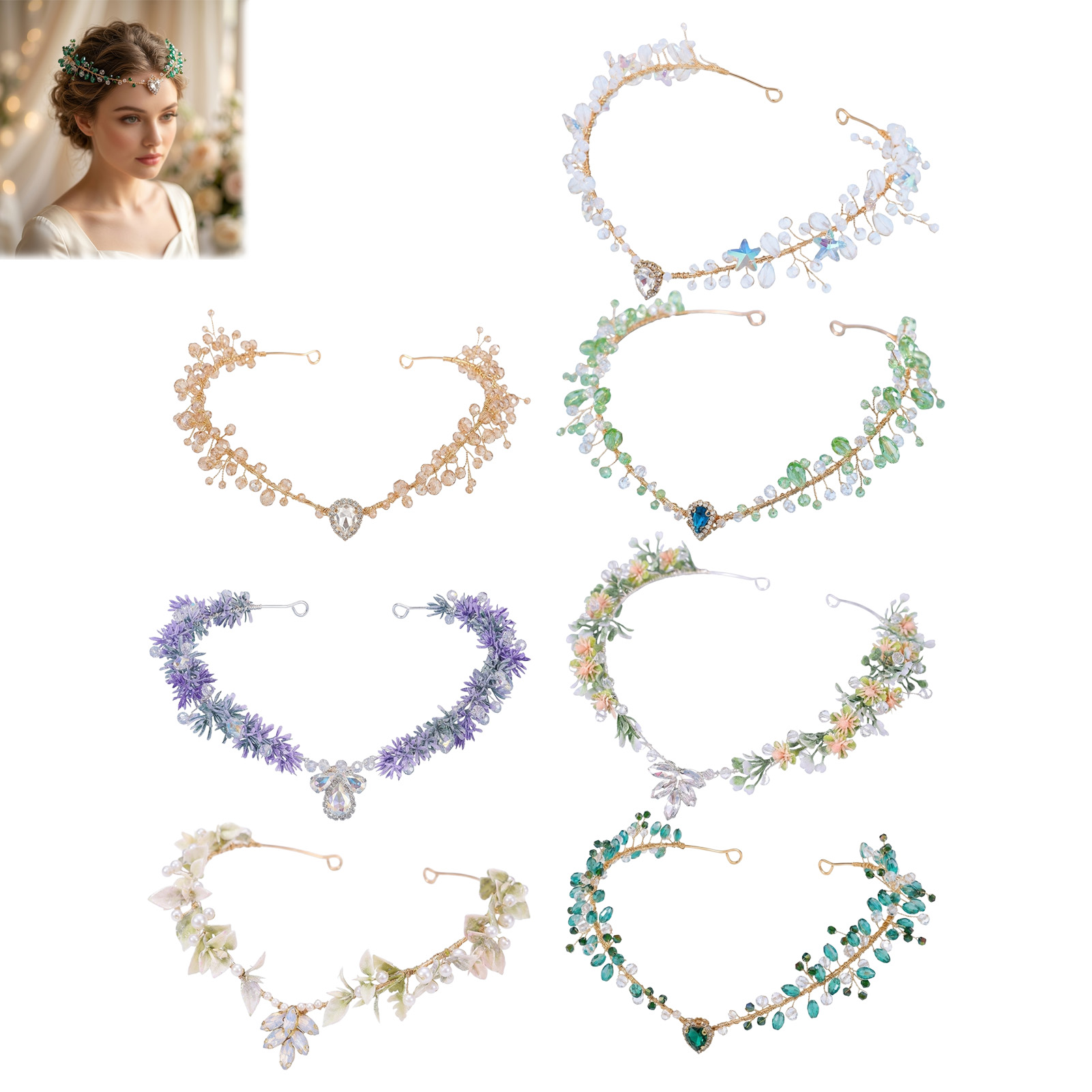 Bridal Hairband Triangular Cry - Event Party 리뷰 및 가격