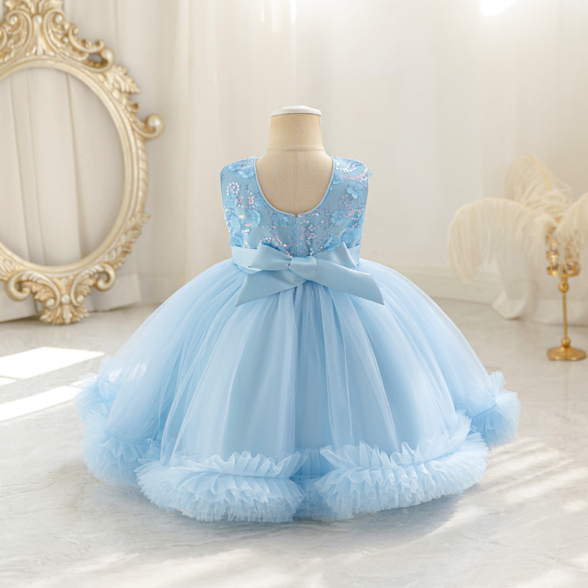 HETISO Tulle Puffy Flower Girl - Glitter Tablecloth 리뷰 및 가격