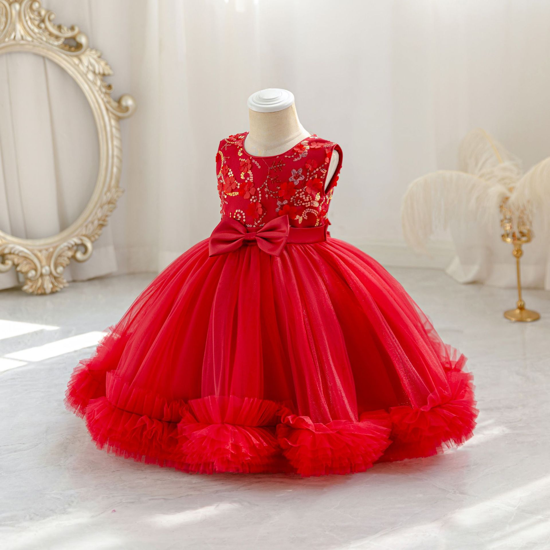 HETISO Tulle Puffy Flower Girl - Glitter Tablecloth 리뷰 및 가격