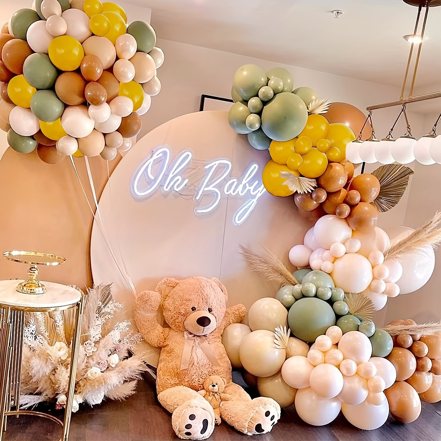 146pcs Sage Green Yellow Ballo - Balloon Arch Kit 리뷰 및 가격