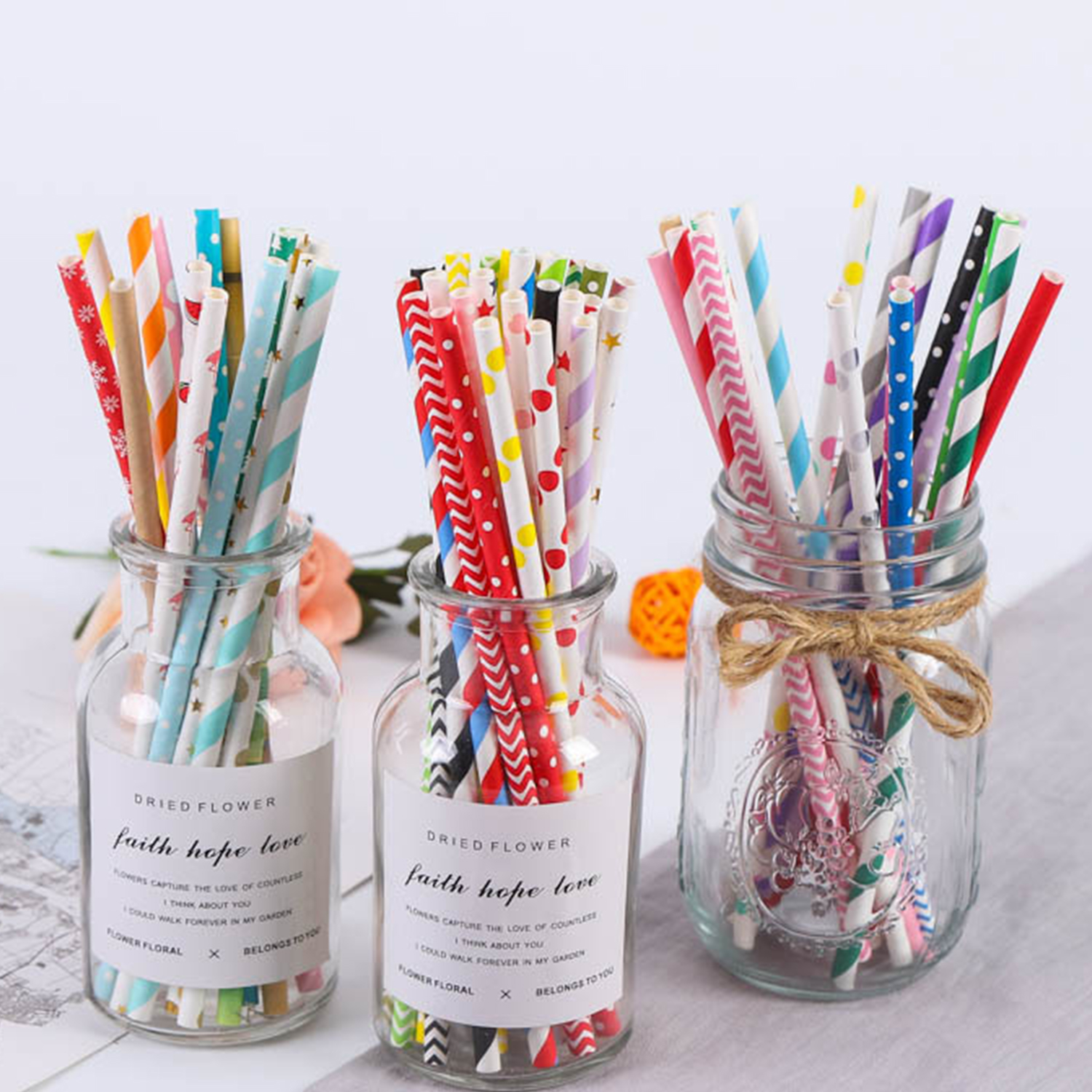 25 Pcs Colorful Disposable Pap - Paper Straw Color 리뷰 및 가격