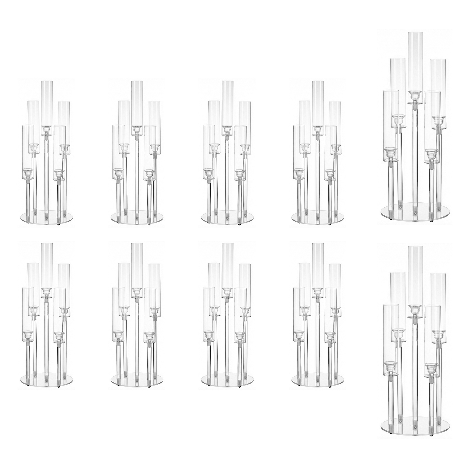 20/10PCS 5 Arm Acrylic Candle  - Centerpiece Stick 리뷰 및 가격