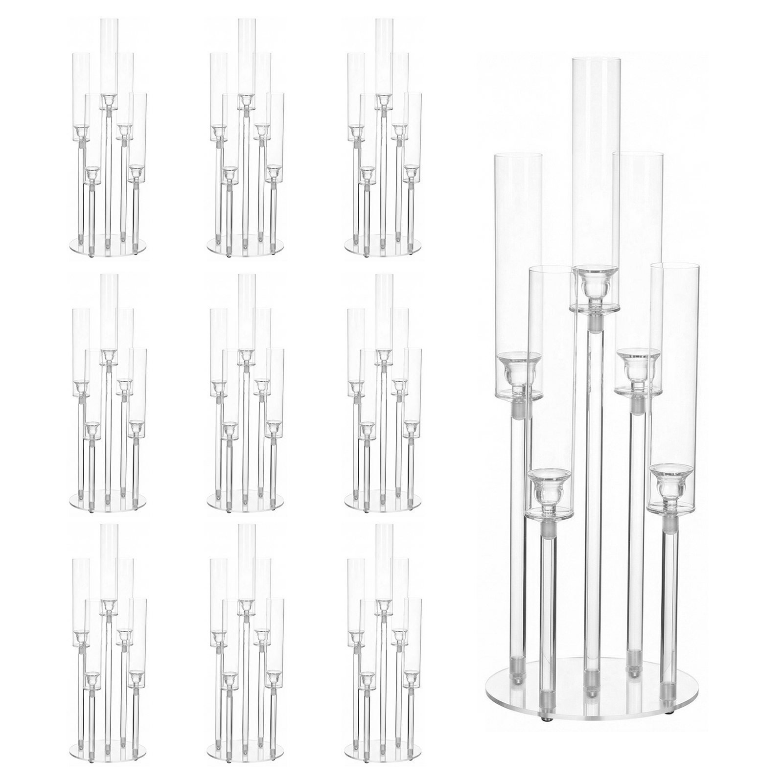 20/10PCS 5 Arm Acrylic Candle  - Centerpiece Stick 리뷰 및 가격