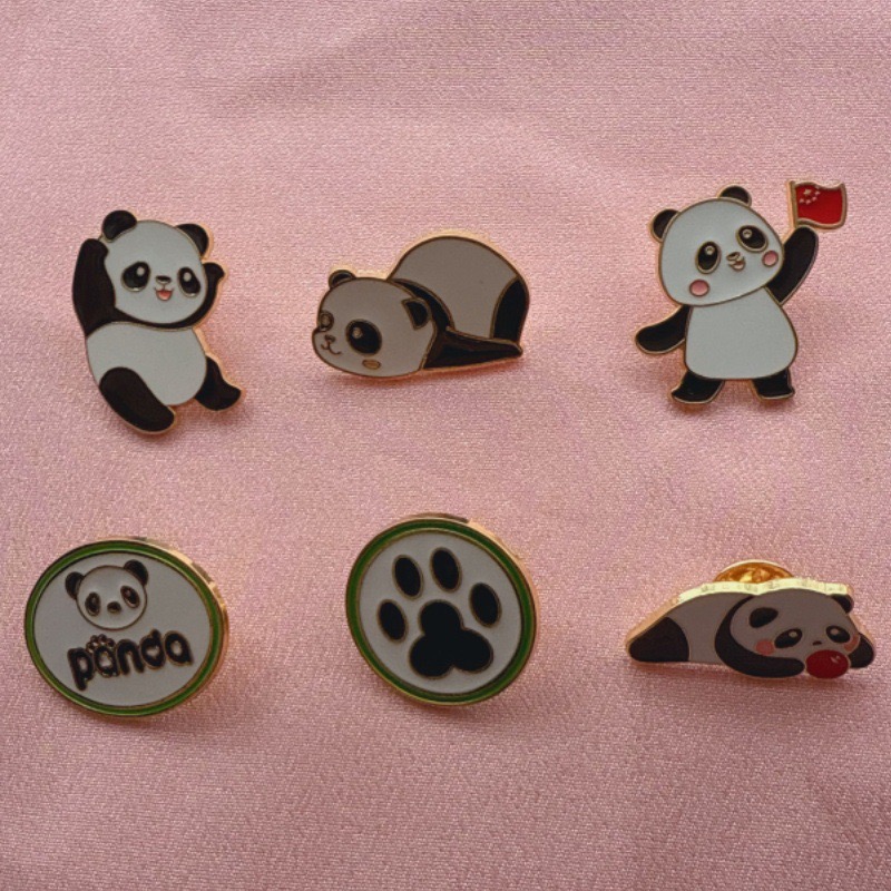 6pcs Cartoon China Panda Badge - Event Party 리뷰 및 가격