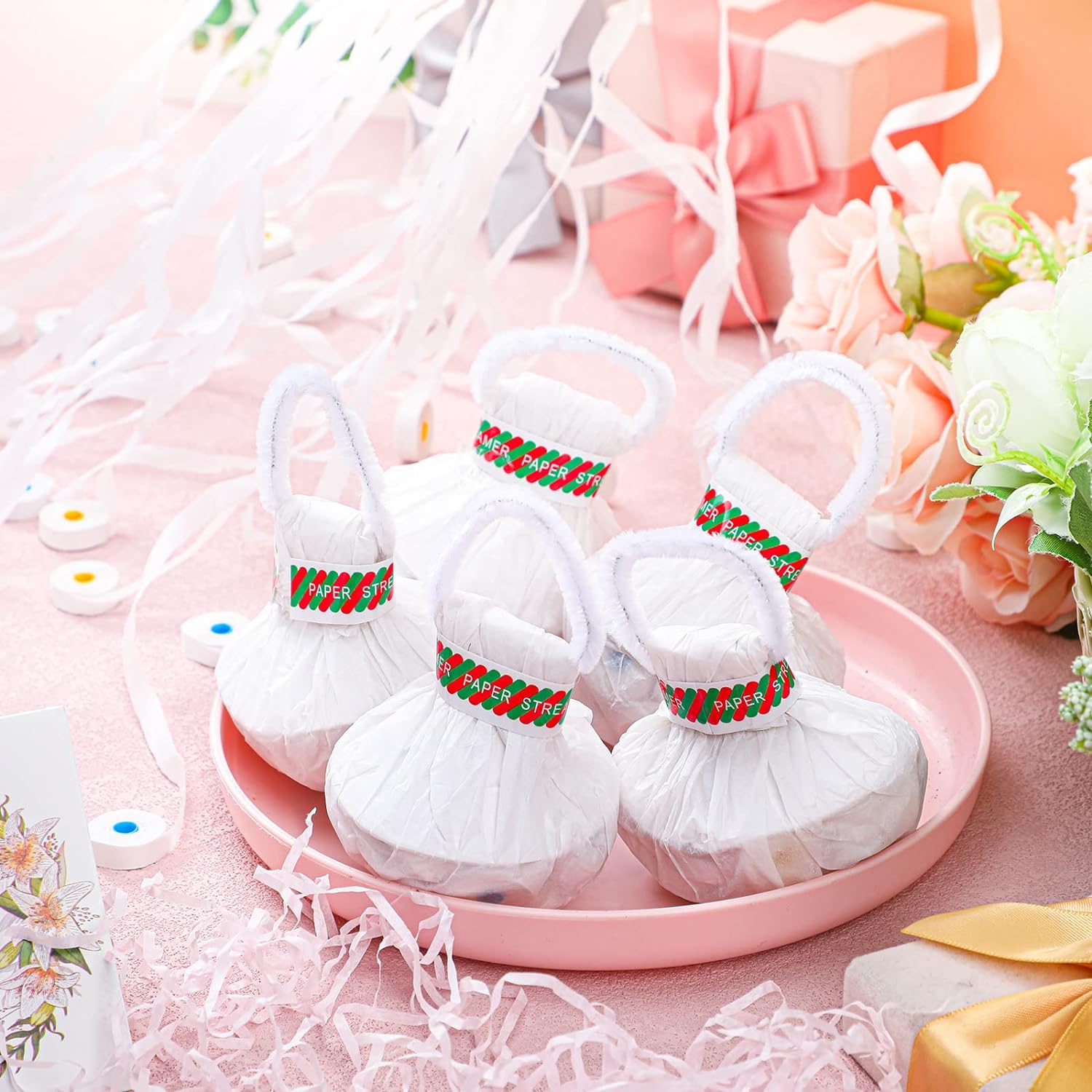 10pcs White Streamers Poppers  - Confetti Cannon Tube 리뷰 및 가격