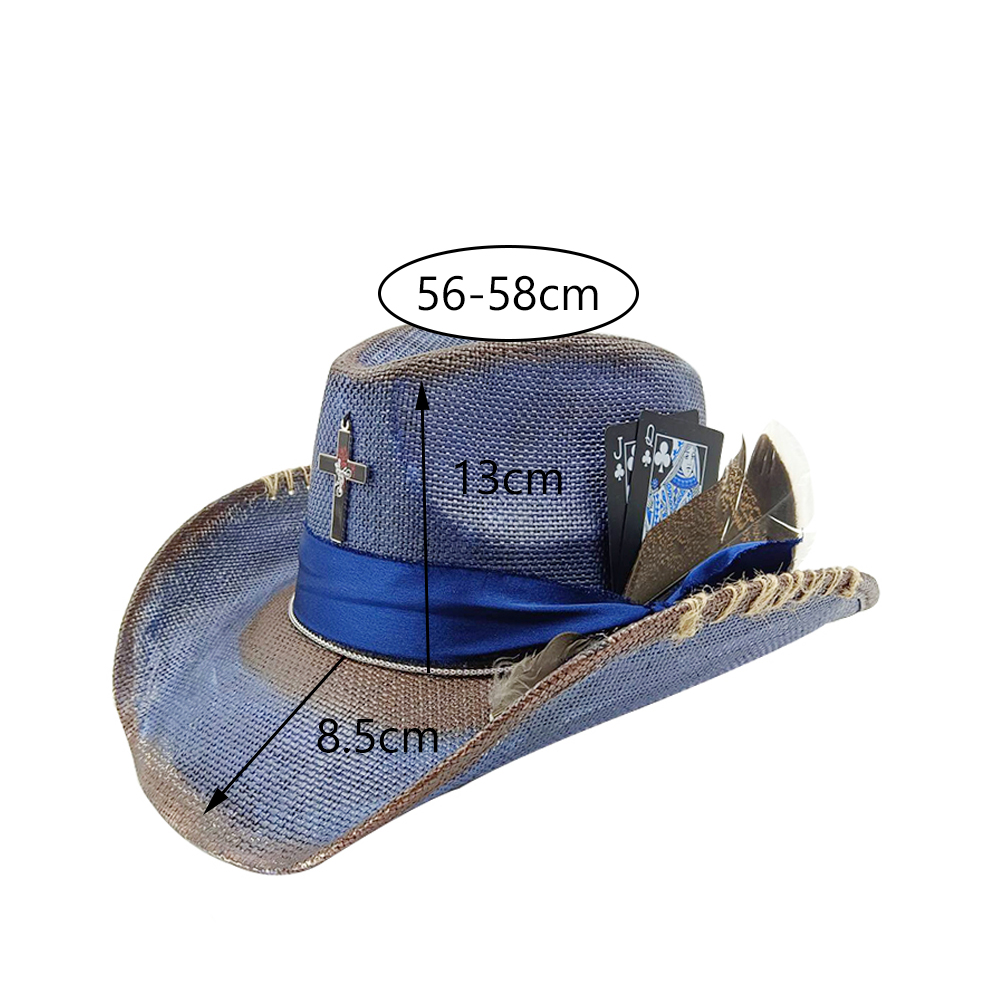Western summer cowboy hat stra - Paper Straw Color 리뷰 및 가격
