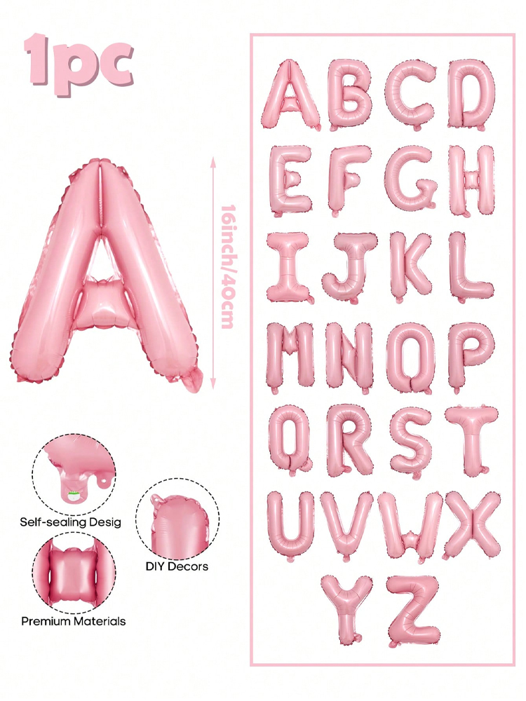 16 inch pink letter decoration - Event Z 리뷰 및 가격