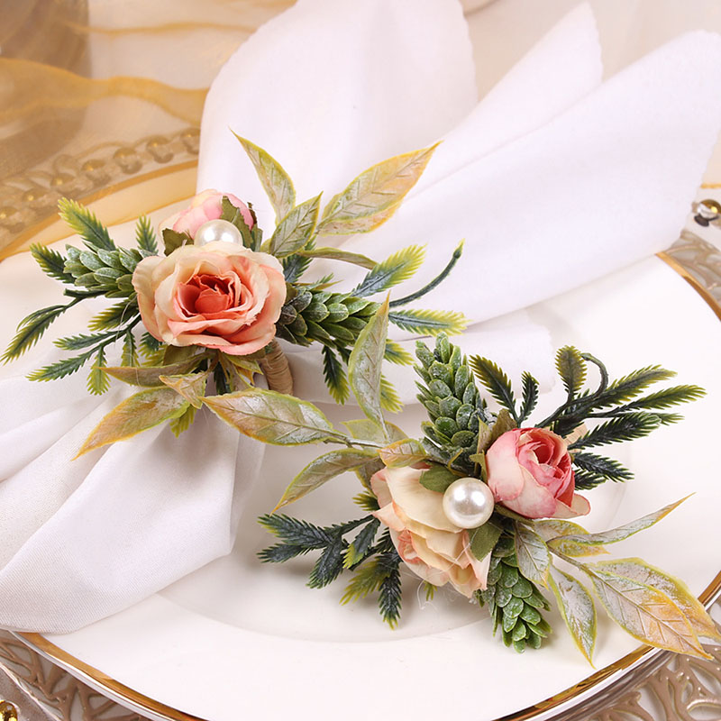 Napkin Rings Holder Rose & Pin - Party Event Supplier 리뷰 및 가격