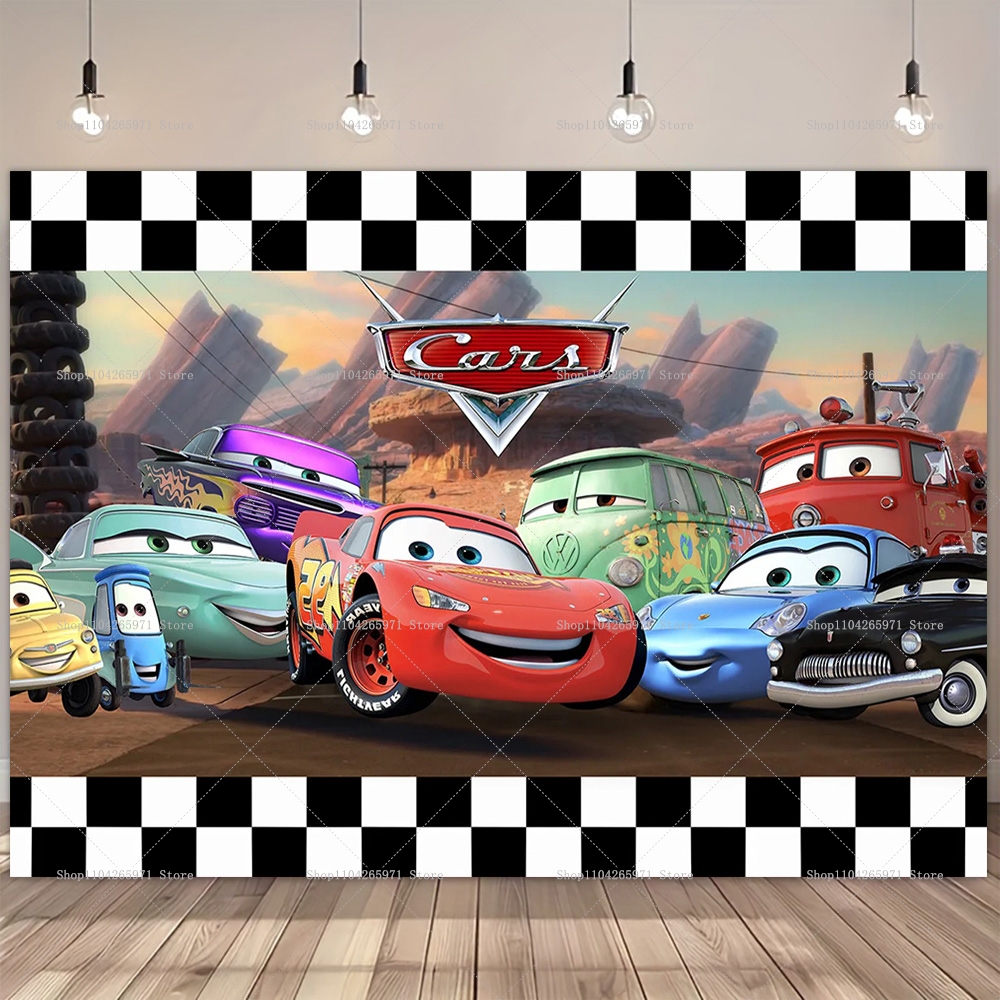 Movie Cars Theme Backdrop For  - Party Event Supplier 리뷰 및 가격
