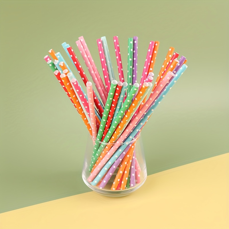 100pcs colorful disposable pap - Paper Straw Color 리뷰 및 가격