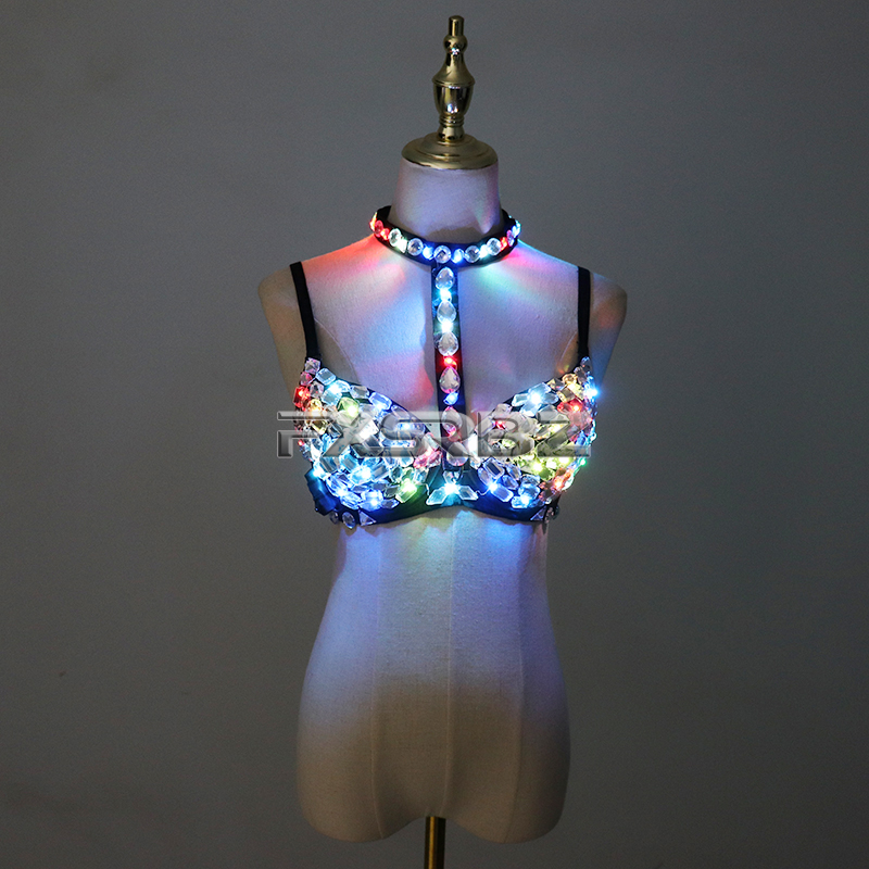 Nightclub Ds Sexy LED Bra Colo - Event Party Dj 리뷰 및 가격
