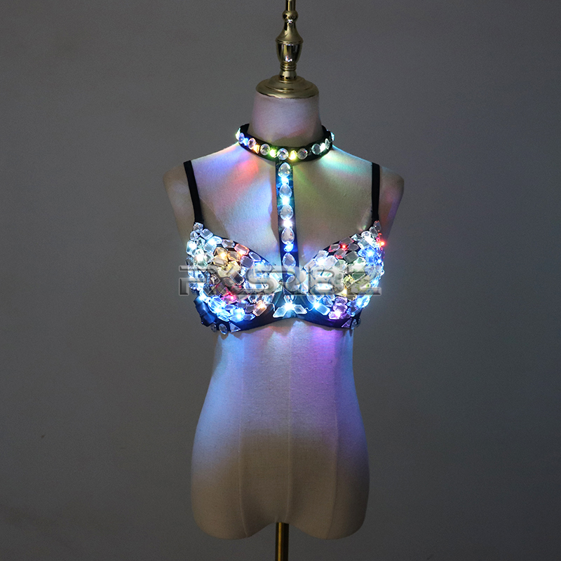 Nightclub Ds Sexy LED Bra Colo - Event Party Dj 리뷰 및 가격