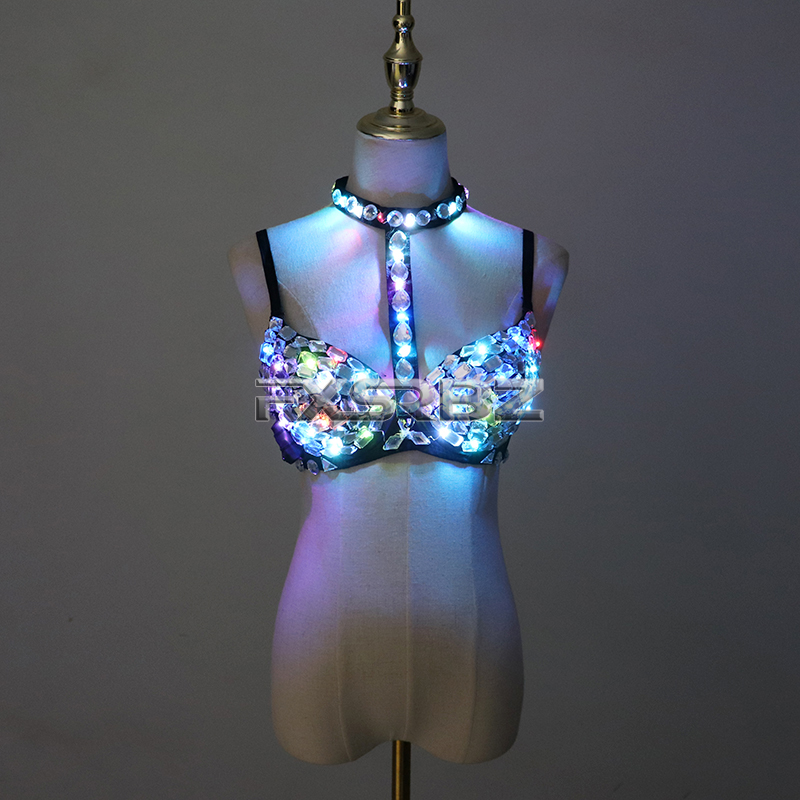 Nightclub Ds Sexy LED Bra Colo - Event Party Dj 리뷰 및 가격