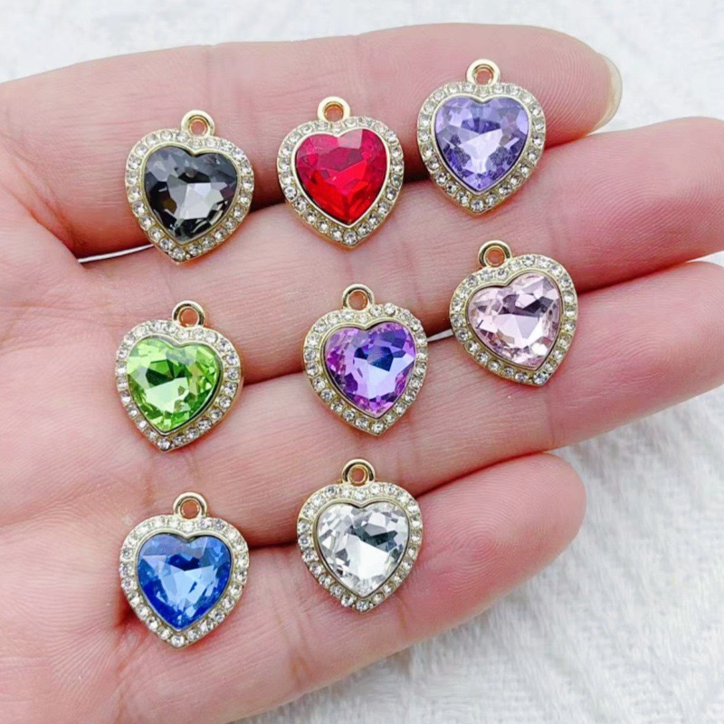 10pcs heart-shaped inlaid colo - Event Party 리뷰 및 가격