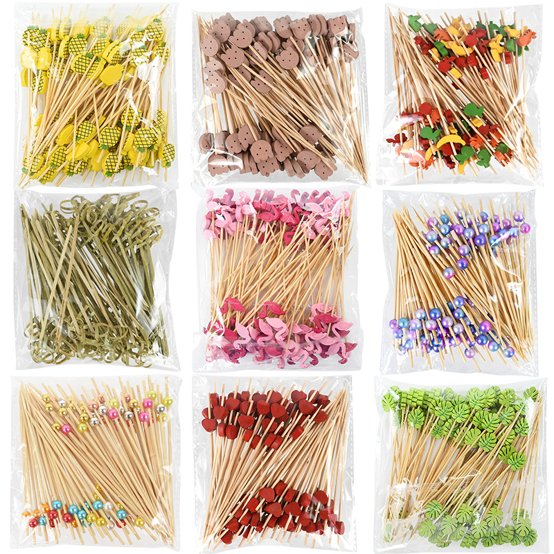100Pcs Disposable Bamboo Skewe - Centerpiece Stick 리뷰 및 가격