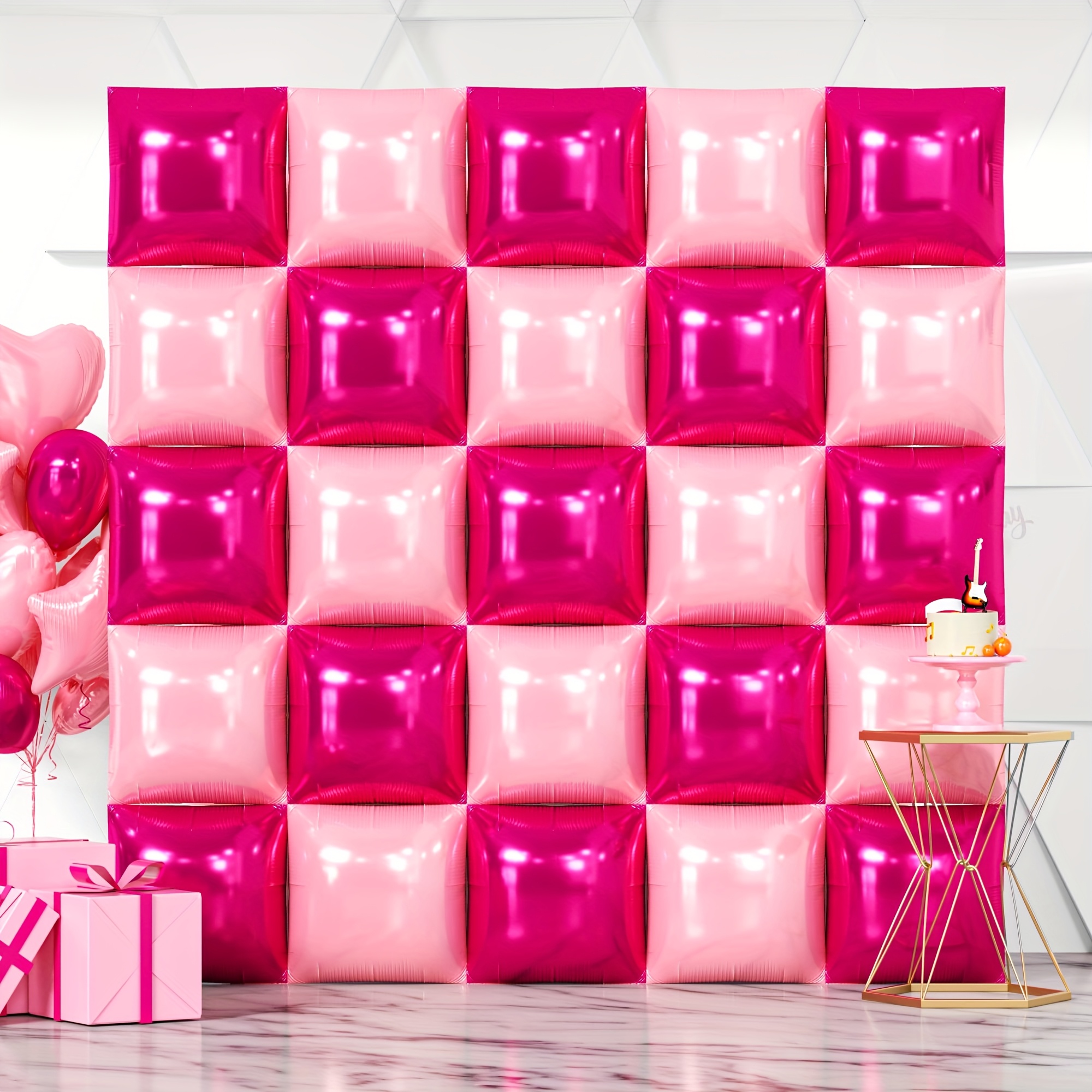 25pcs Magenta Pink Square Foil - Balloon Arch Kit 리뷰 및 가격