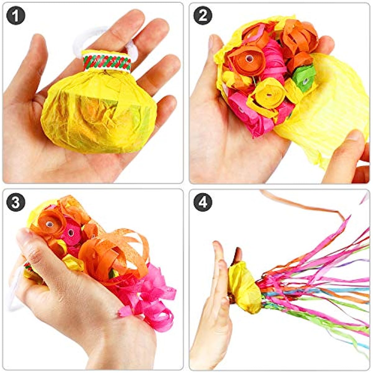 10Pcs Poppers Hand Throw Strea - Confetti Cannon Tube 리뷰 및 가격