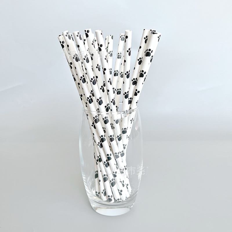 Moustache Paper Straw Cow Blac - Paper Straw Color 리뷰 및 가격