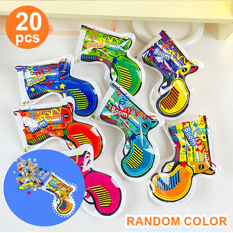 20 Colorful Confetti Poppers,  - Confetti Cannon Tube 리뷰 및 가격
