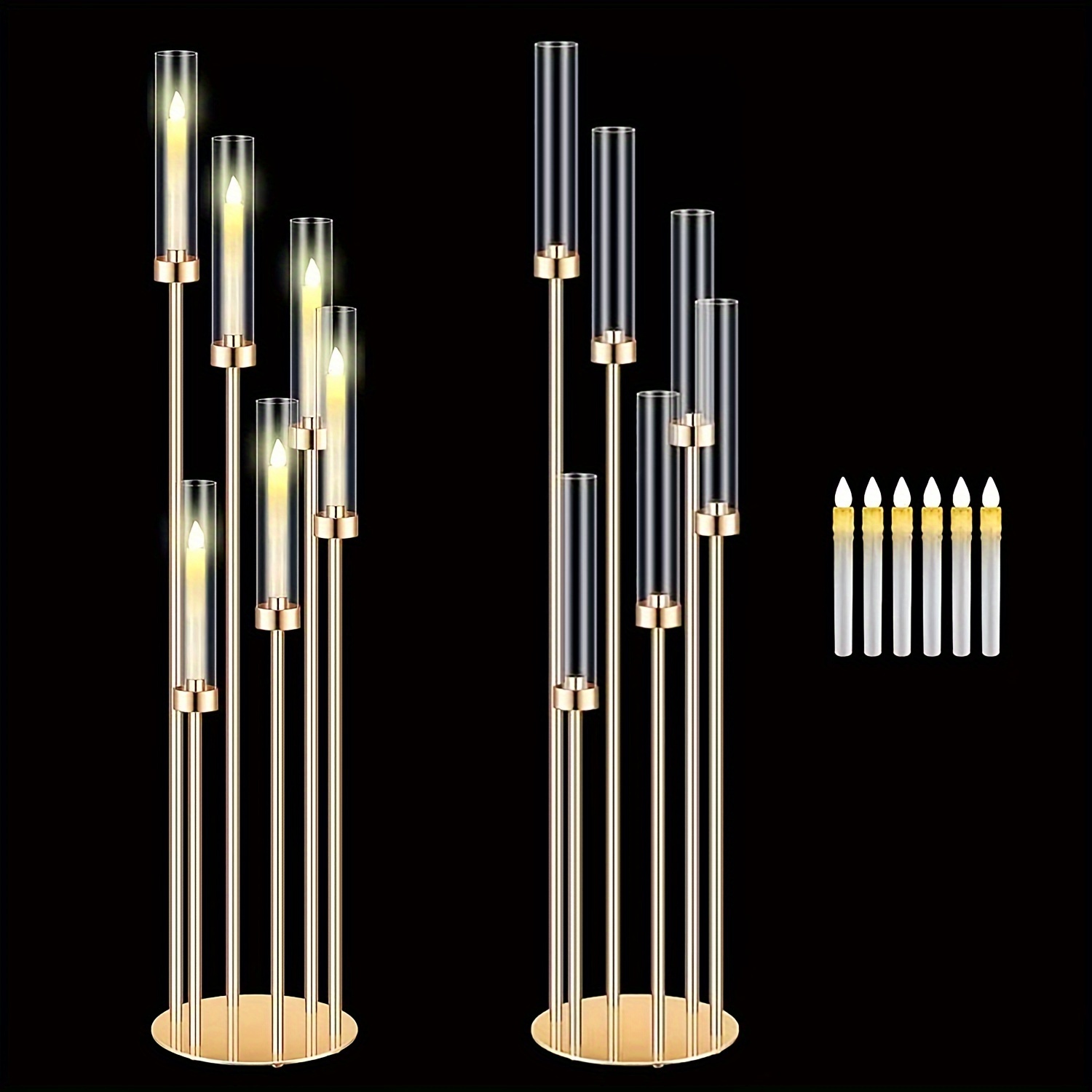 2 Sets Floor Candelabra 6 Arms - Centerpiece Stick 리뷰 및 가격