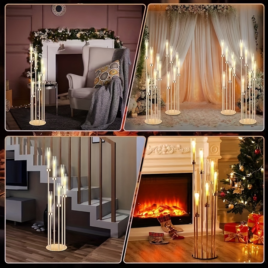 2 Sets Floor Candelabra 6 Arms - Centerpiece Stick 리뷰 및 가격