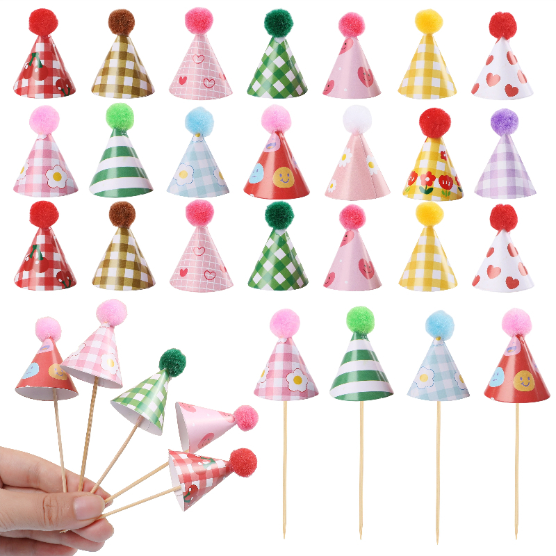 15/30Pcs Mini Party Hats Cake  - Party Hat Cone 리뷰 및 가격