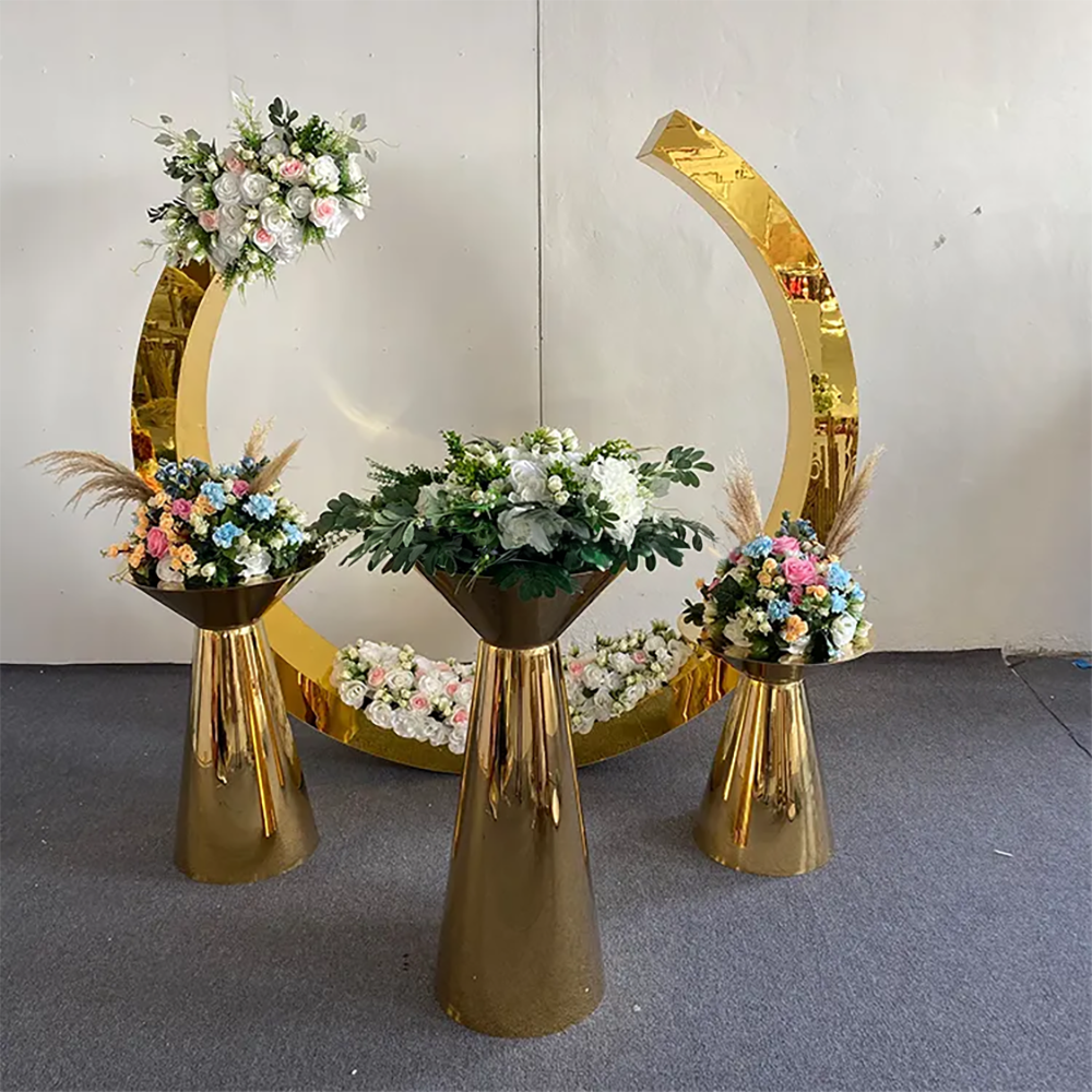 Hot Sale Gold Trim Flower Acry - Party Event Supplier 리뷰 및 가격
