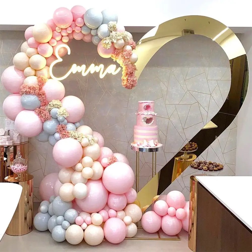 Hot Sale Gold Trim Flower Acry - Party Event Supplier 리뷰 및 가격