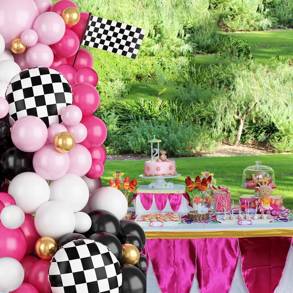 116Pcs Pink Race Car Balloon A - Balloon Arch Kit 리뷰 및 가격