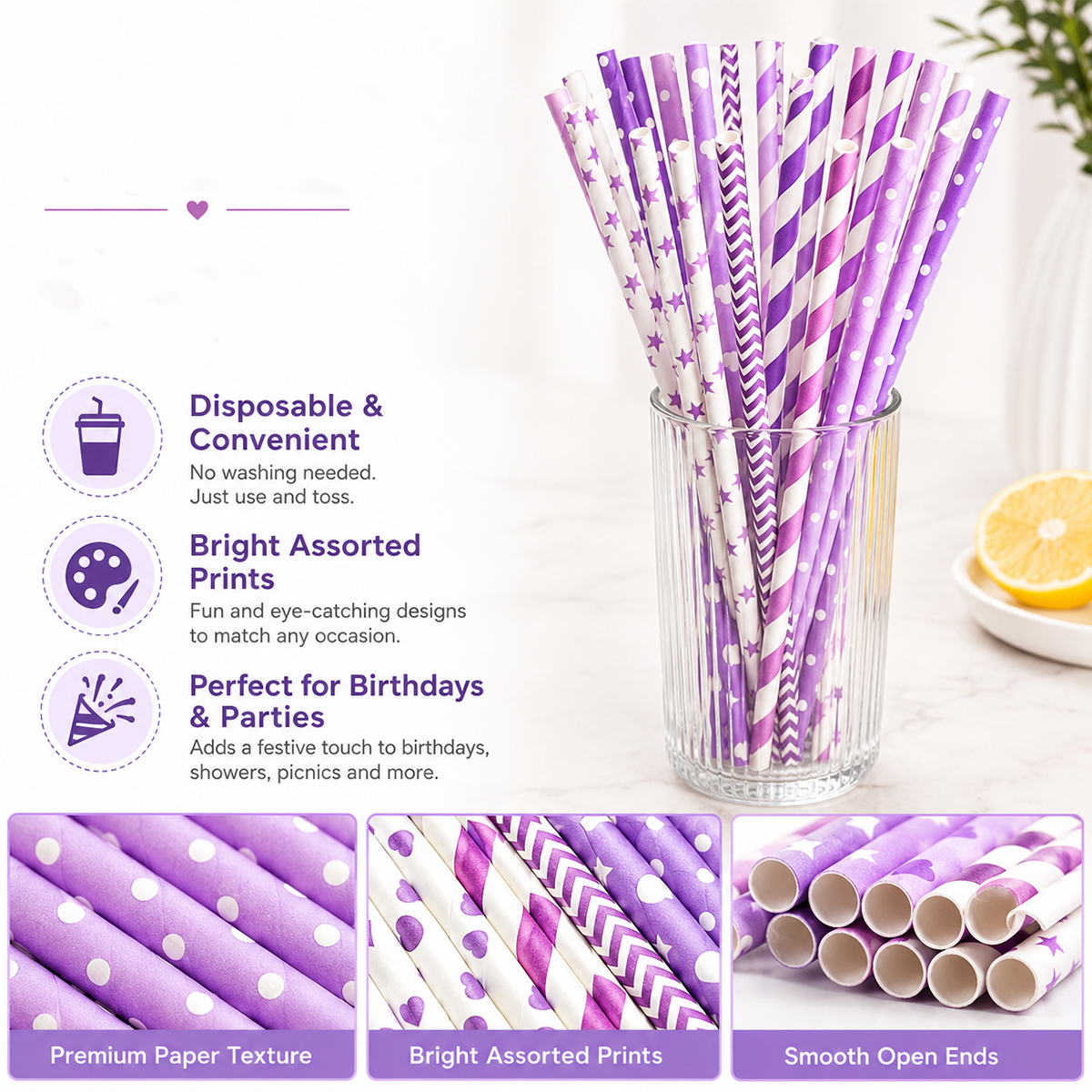 25pcs Colorful Patterned Paper - Paper Straw Color 리뷰 및 가격