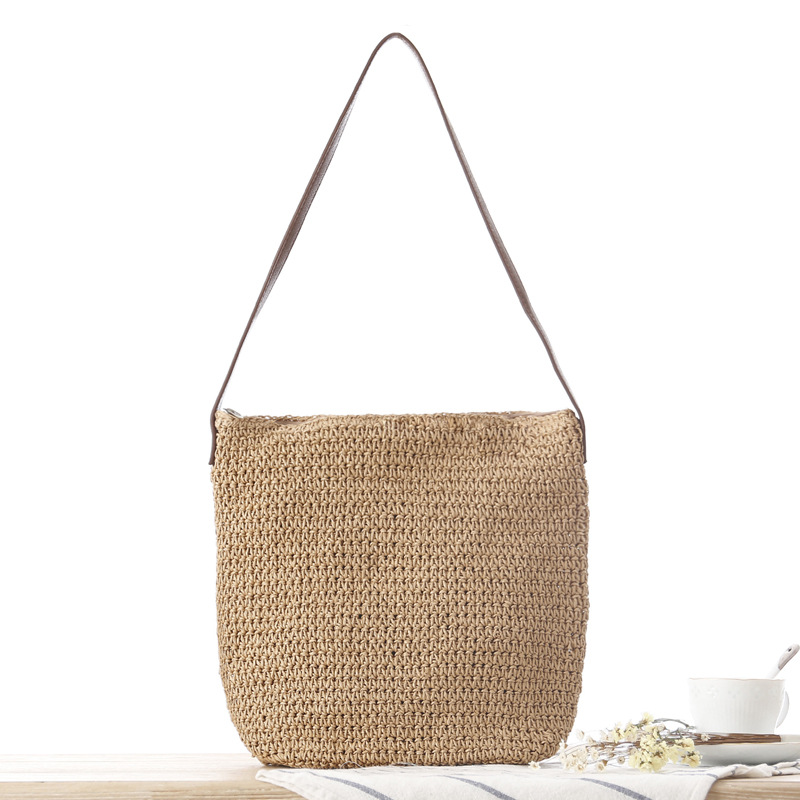 Straw Shoulder Woven Beach Sol - Paper Straw Color 리뷰 및 가격