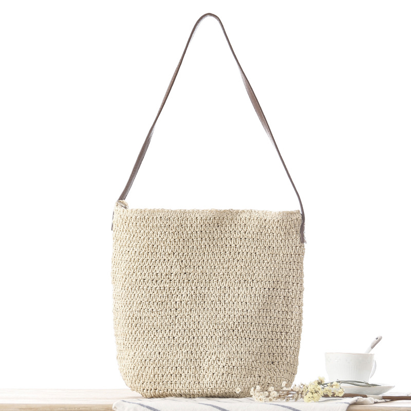 Straw Shoulder Woven Beach Sol - Paper Straw Color 리뷰 및 가격