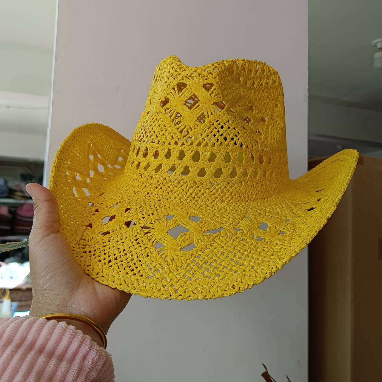 Cowboy Straw Hat new color Han - Paper Straw Color 리뷰 및 가격