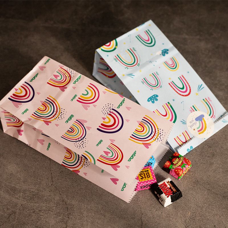 Small Paper Bags Rainbow Print - Event Party Box 리뷰 및 가격