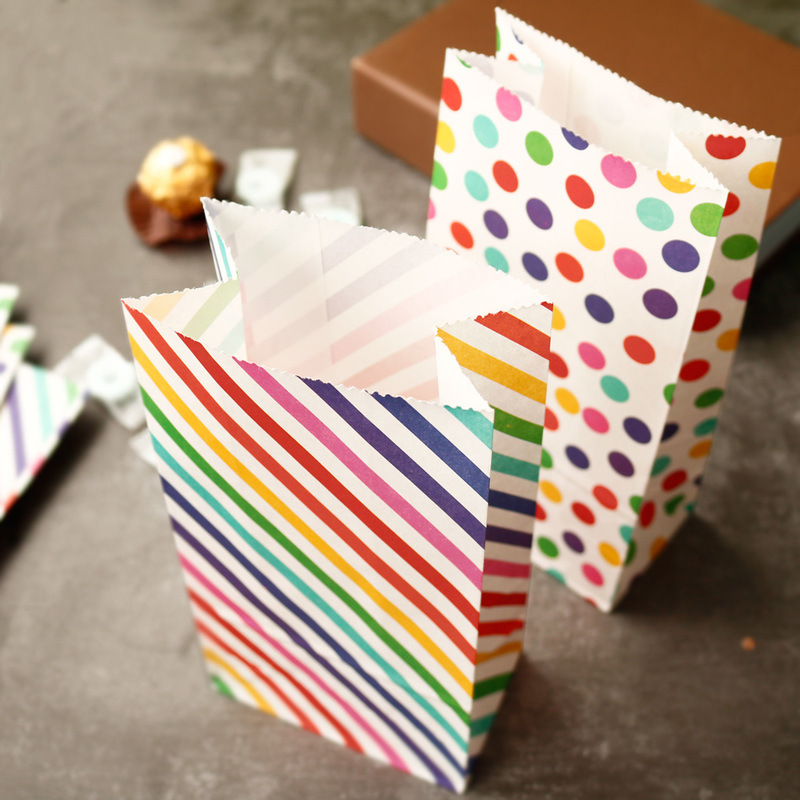 Small Paper Bags Rainbow Print - Event Party Box 리뷰 및 가격