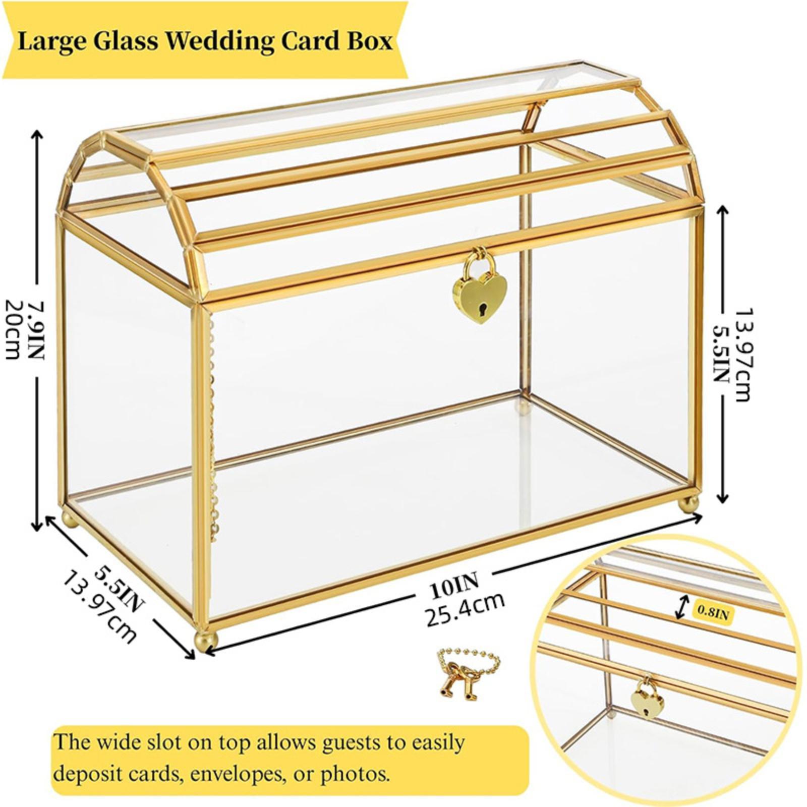 Glass Wedding Card Box Storage - Event Party Box 리뷰 및 가격
