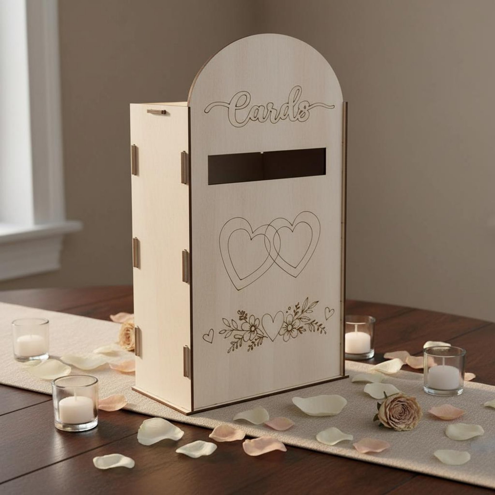 Wooden Wedding Card Box Laser  - Event Party Box 리뷰 및 가격
