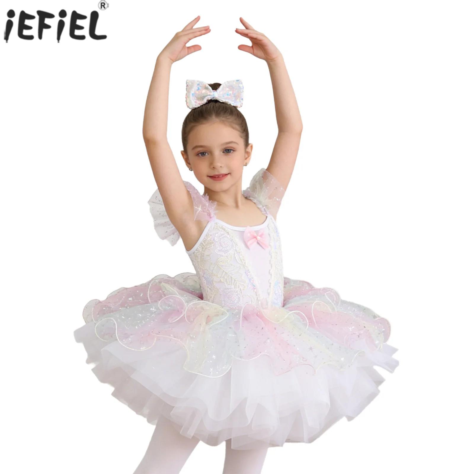 Kids Girls Ballet Dance Dress  - Glitter Tablecloth 리뷰 및 가격