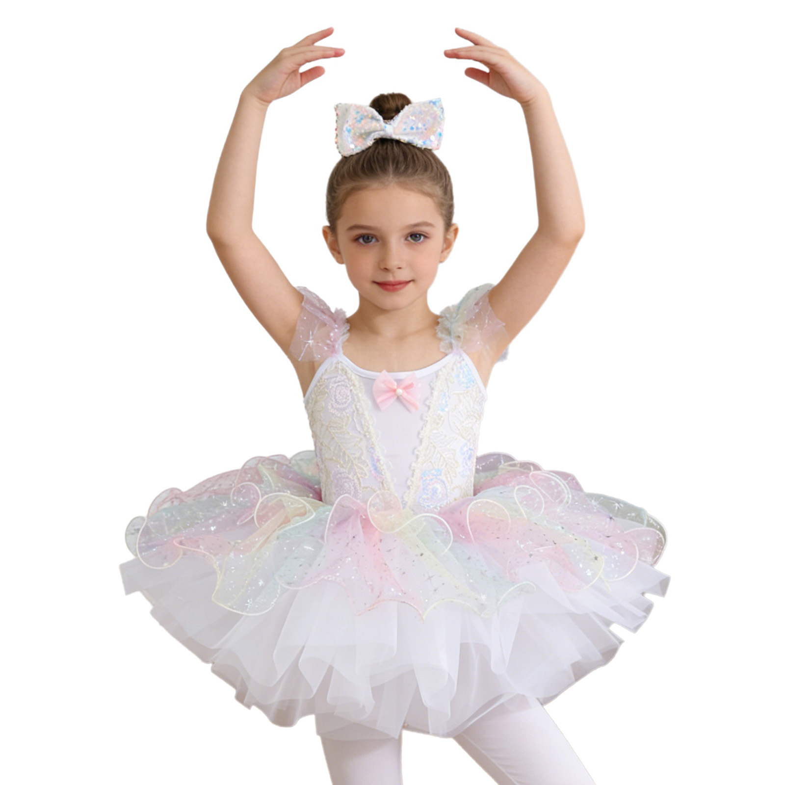 Kids Girls Ballet Dance Dress  - Glitter Tablecloth 리뷰 및 가격