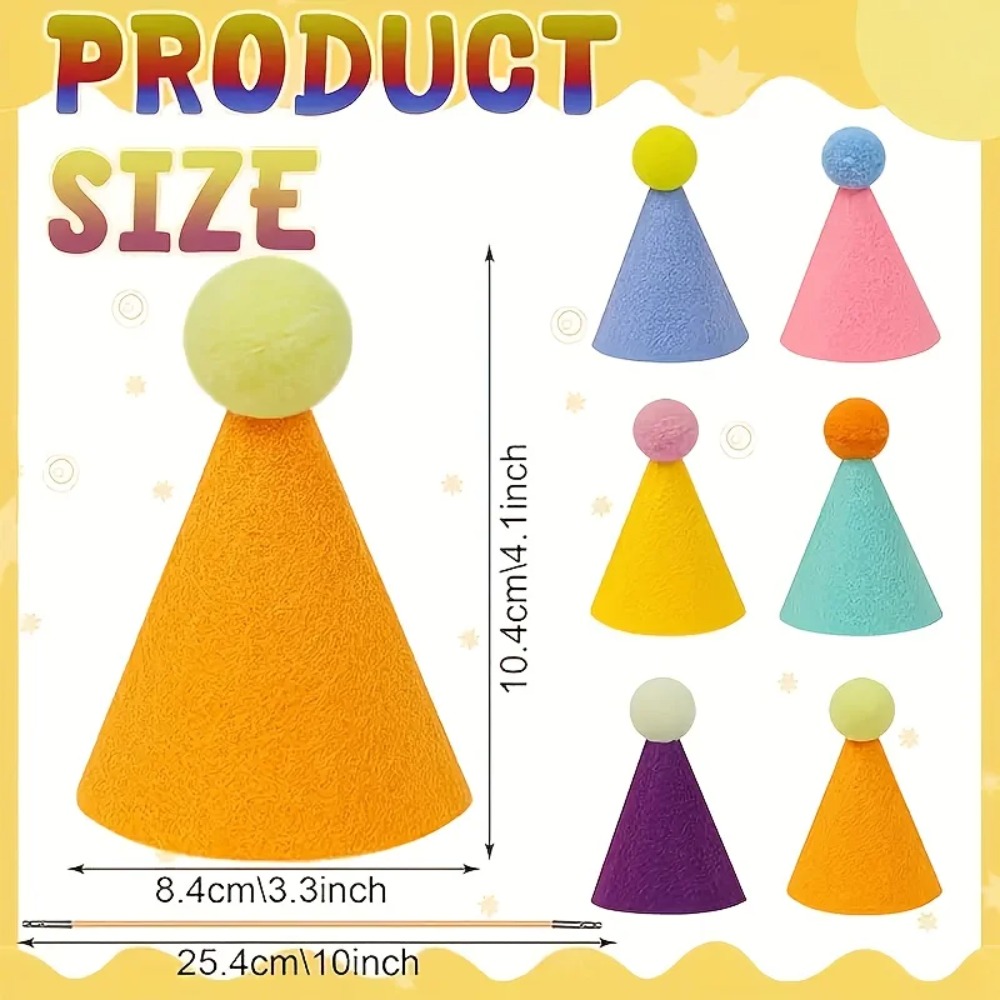 6 pcs Mini Party Hats: Lightwe - Party Hat Cone 리뷰 및 가격
