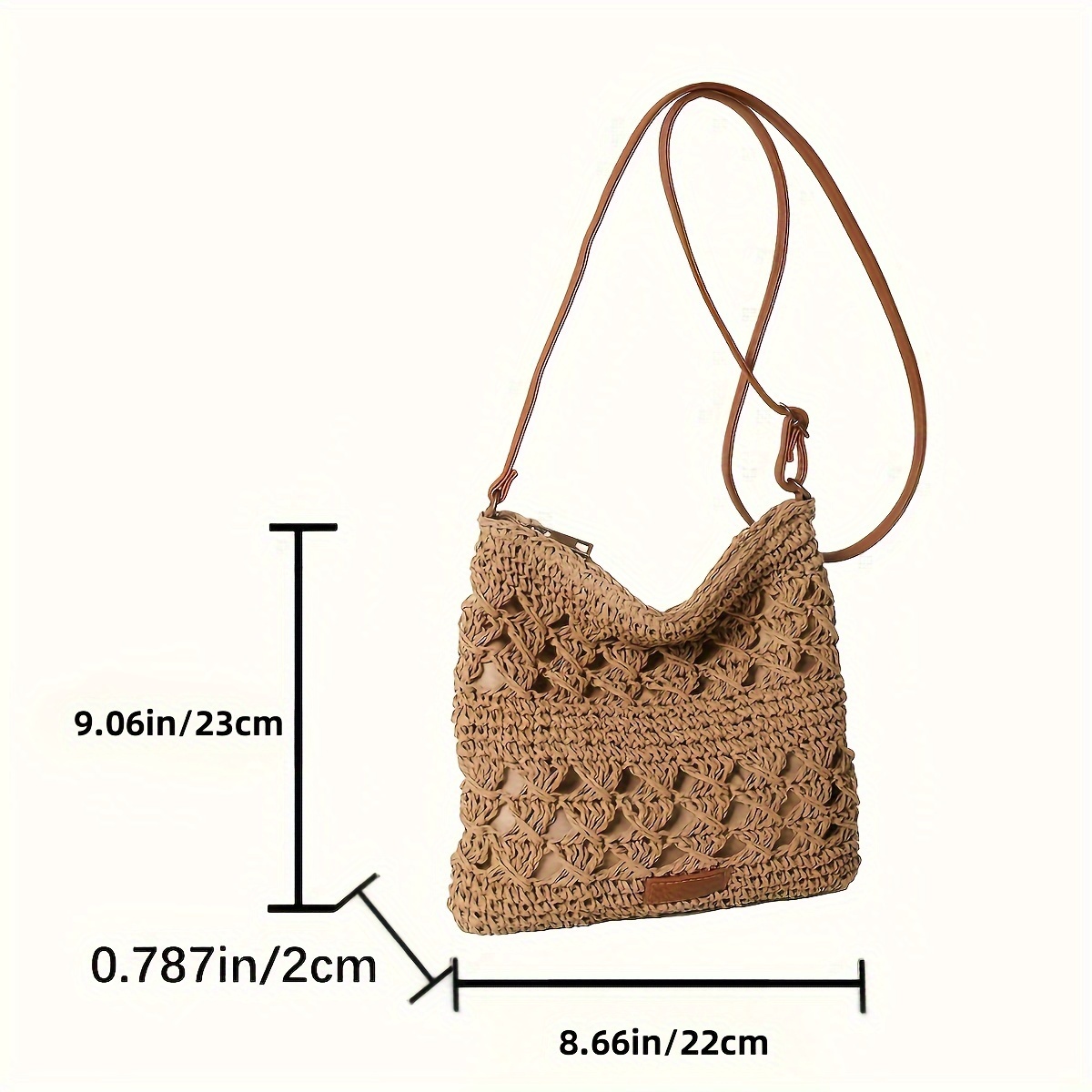 Chic Handmade Paper Straw Cros - Paper Straw Color 리뷰 및 가격