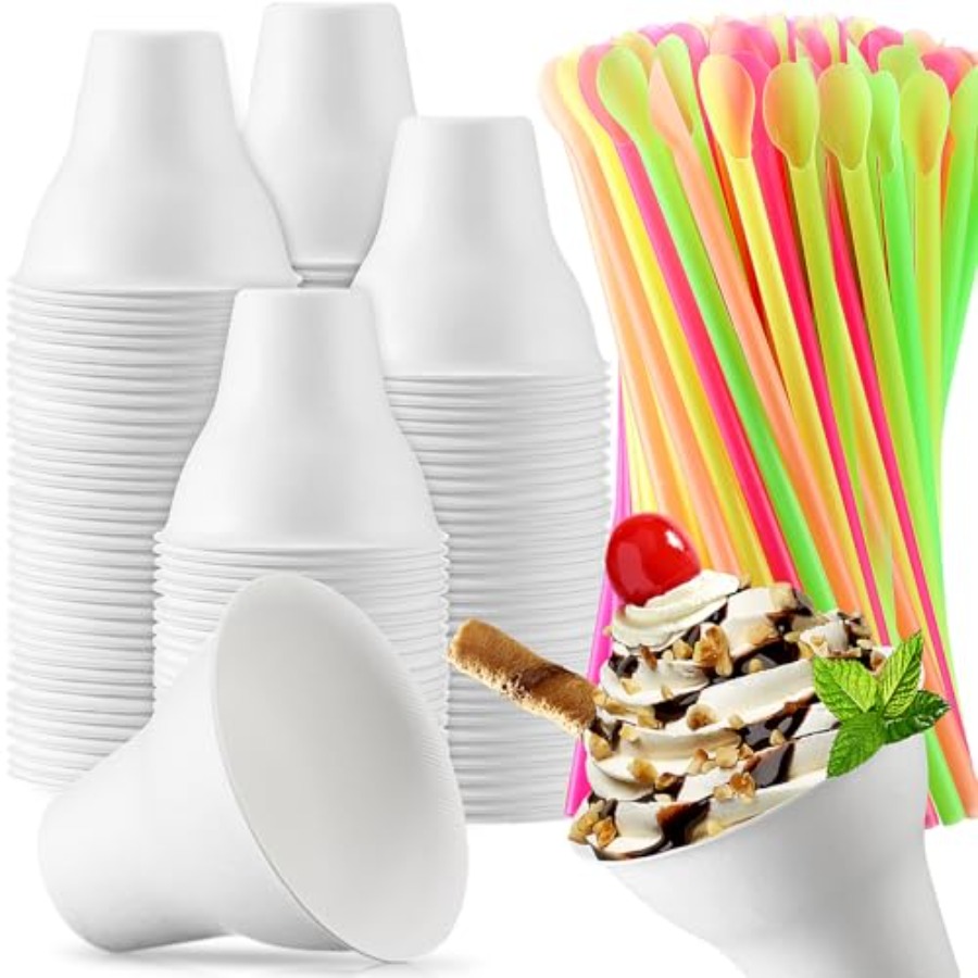 Set Snow Cone Cups and Straws  - Paper Straw Color 리뷰 및 가격