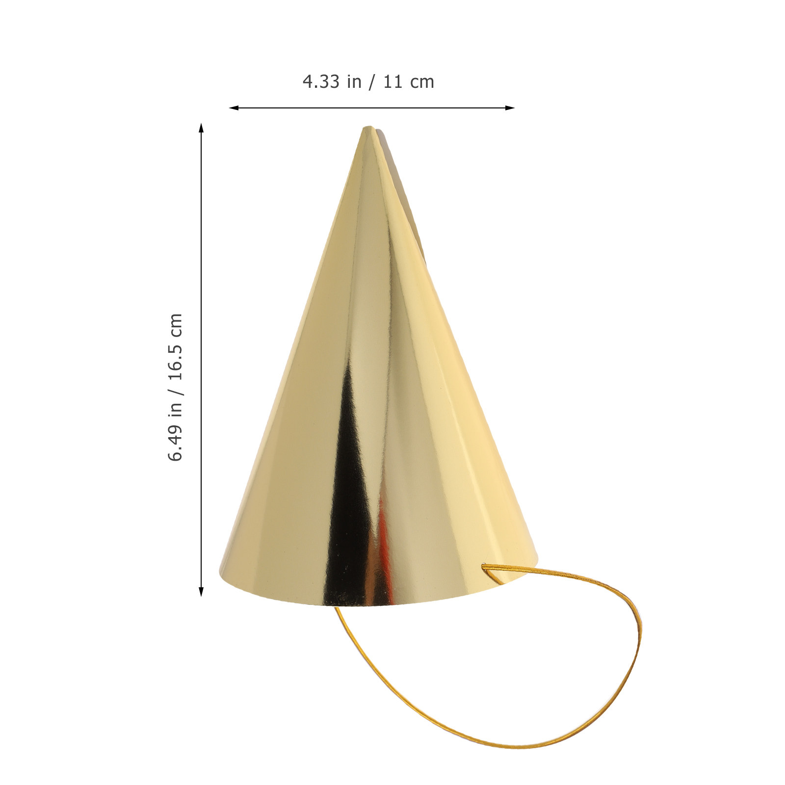 8Pcs Birthday Party Hats Gold  - Party Hat Cone 리뷰 및 가격