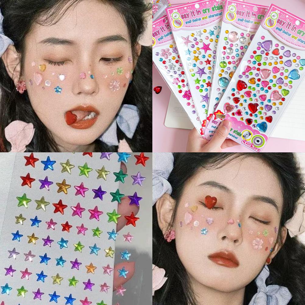 Self-Adhesive Face Rhinestones - Event Party 리뷰 및 가격