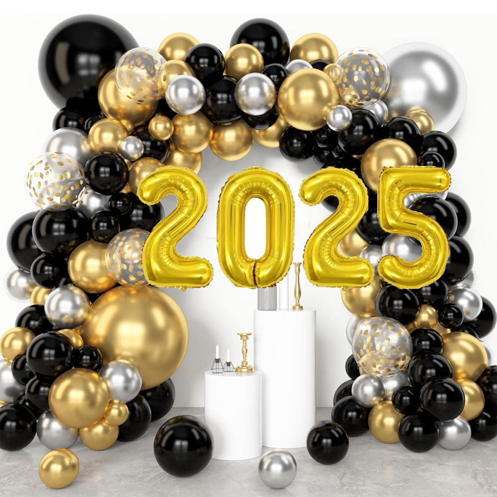 Black Gold Happy Birthday Deco - Balloon Arch Kit 리뷰 및 가격