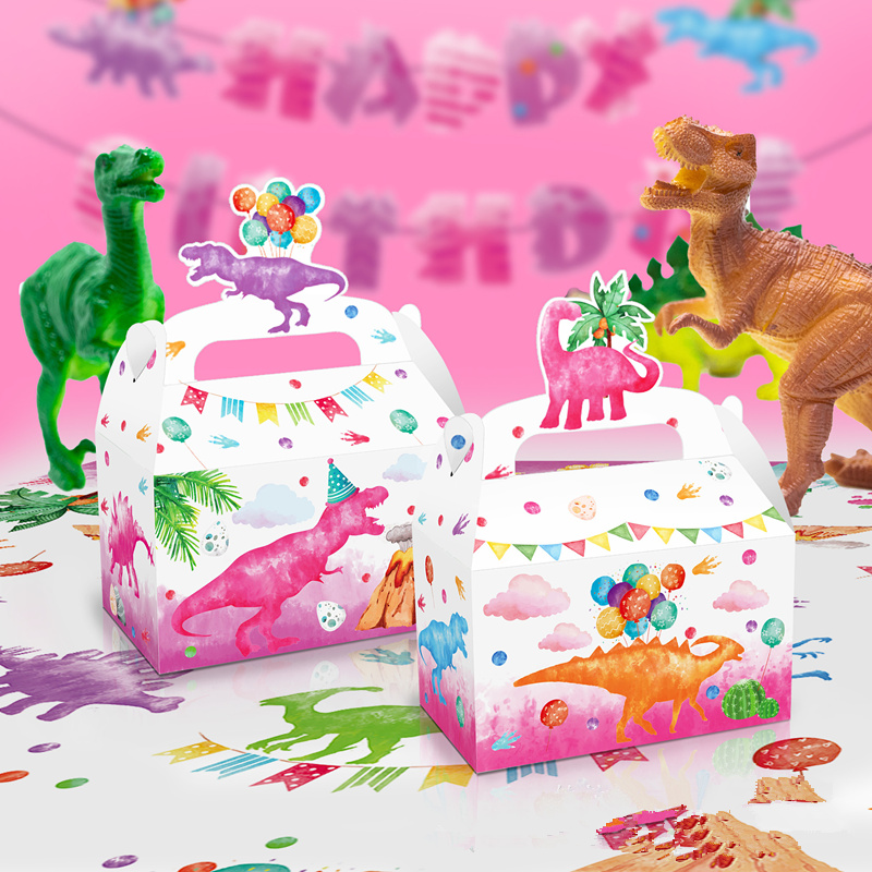 4/24Pcs Pink Dinosaur Candy Bo - Event Party Box 리뷰 및 가격
