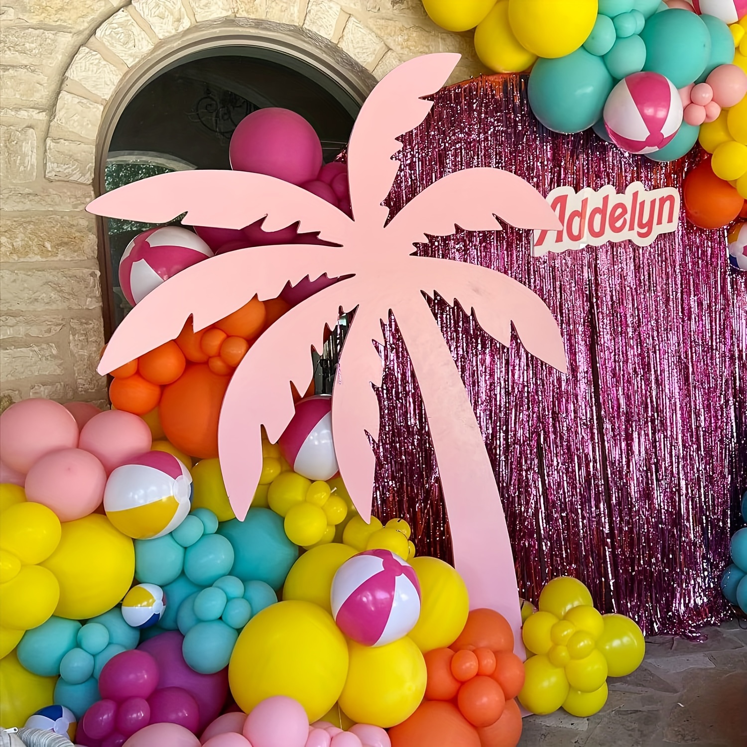 130pcs Pink Yellow Orange Ball - Balloon Arch Kit 리뷰 및 가격