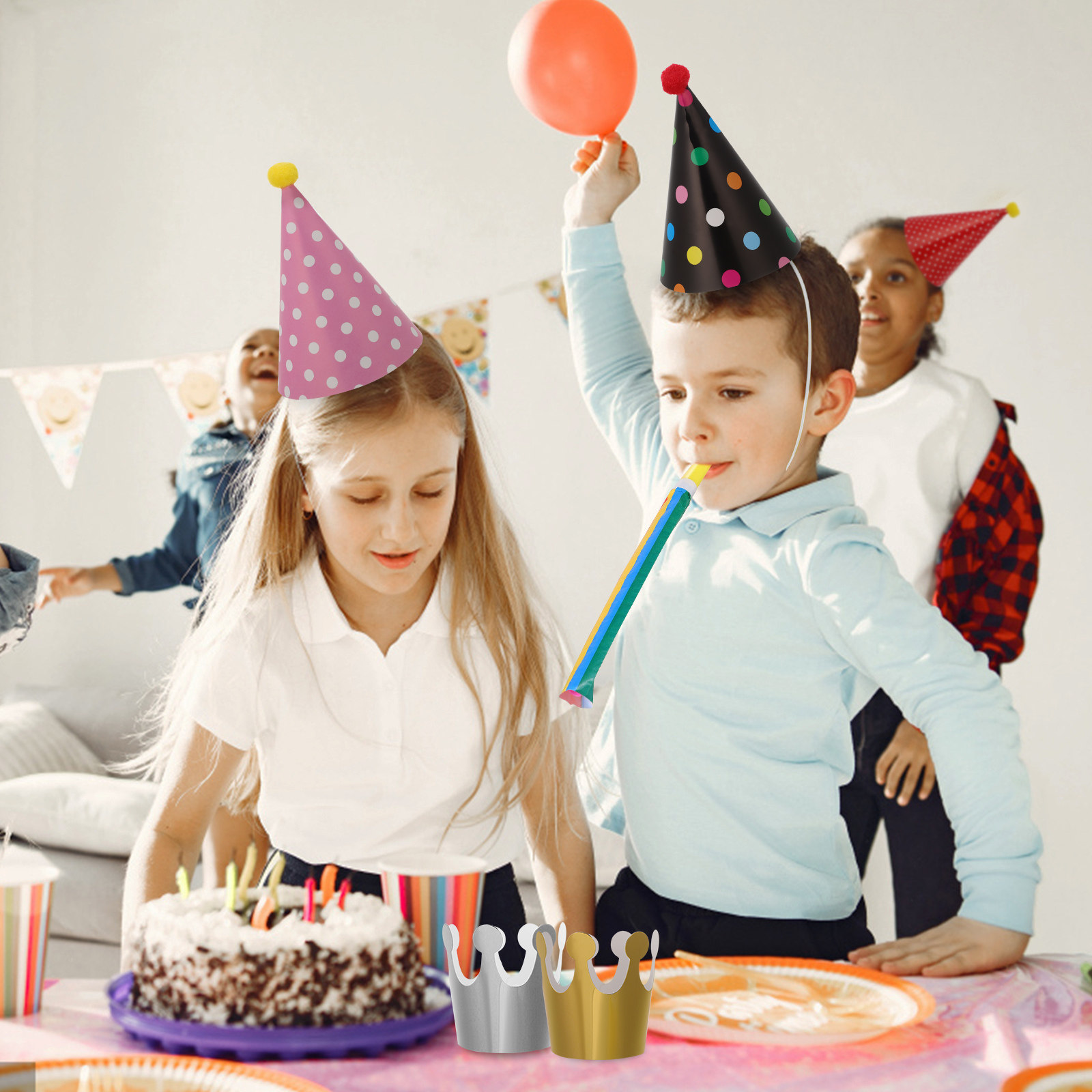 1Set Party Hats Paper Crowns B - Party Hat Cone 리뷰 및 가격