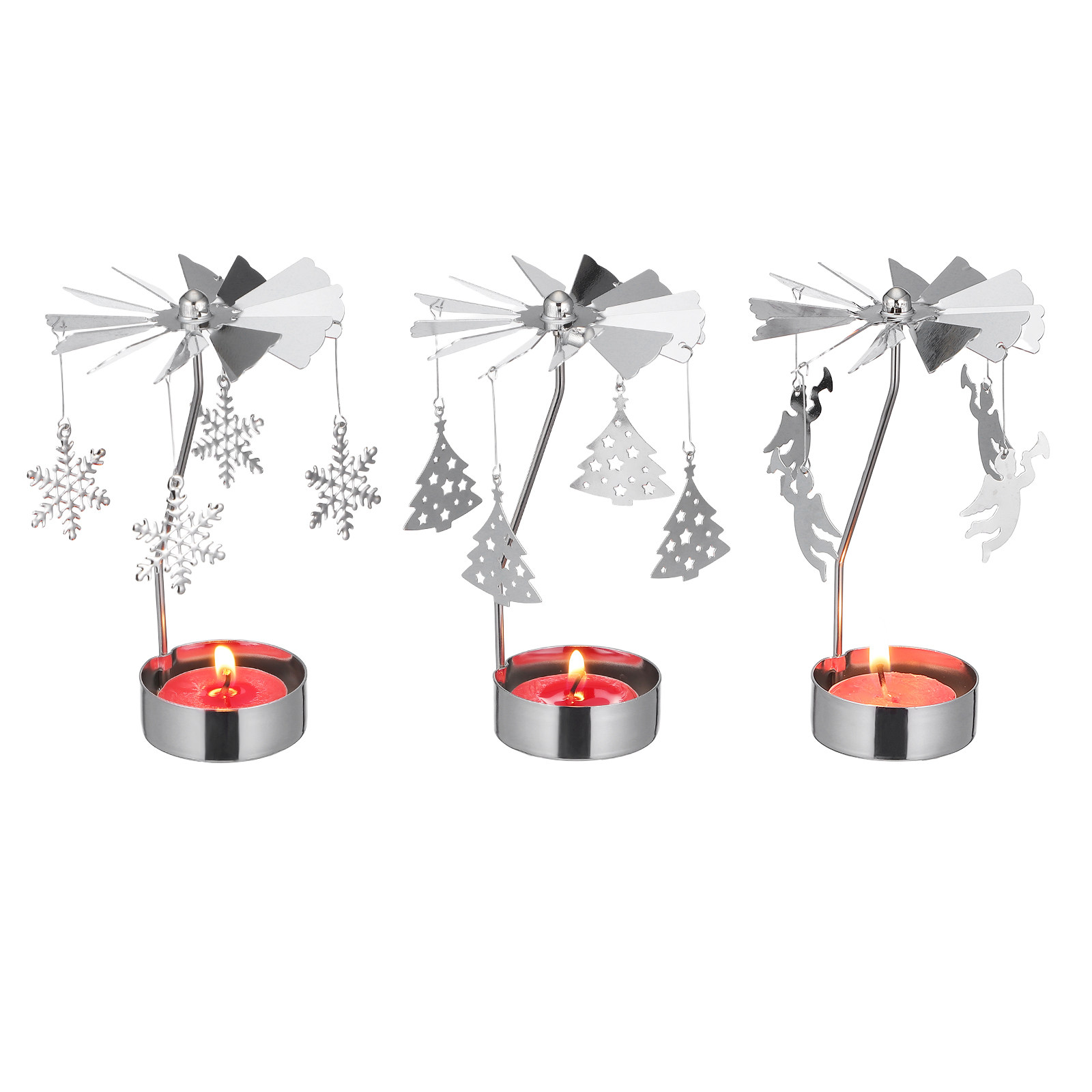 3Pcs Metal Rotating Candlehold - Centerpiece Stick 리뷰 및 가격